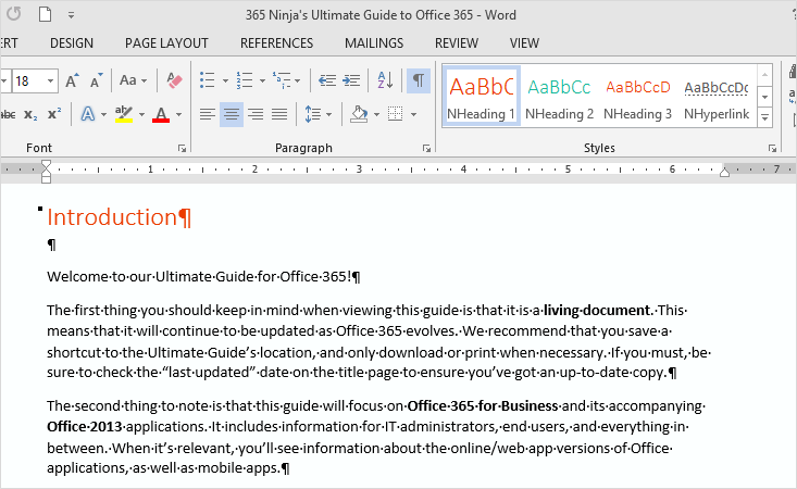 Remove Paragraph Symbol In Word 2010