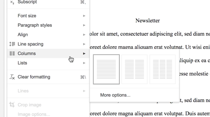 Create Customize Columns In Google Docs No More Workarounds Needed 