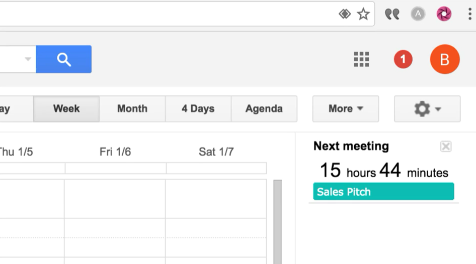 See a Countdown Timer to Your Next Meeting in Google Calendar