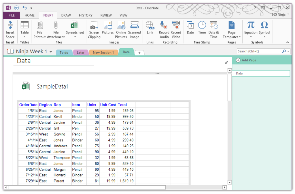 Easily Embed An Excel Spreadsheet In OneNote BetterCloud